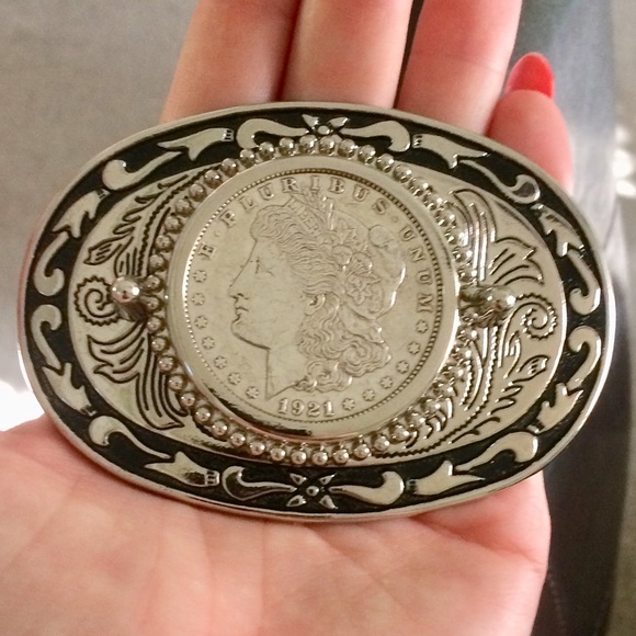 Accessories - 1921 Silver Dollar Belt Buckle 💯HOST PICK! 💥🏆🤩